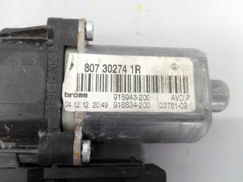 RENAULT Scenic 3 generation (2009-2015) Front Right Door Window Control Motor 0130822478, E1-A1-8-1 18361499