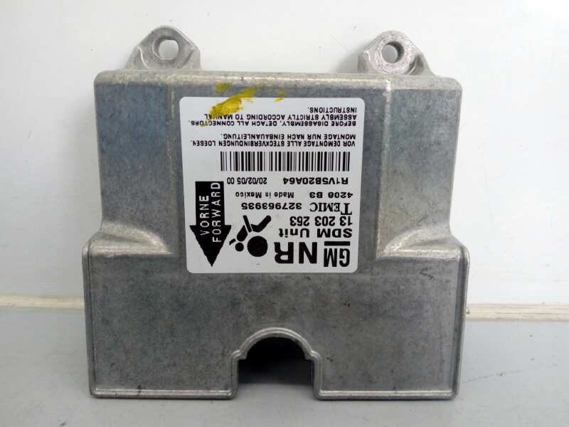 OPEL Astra J (2009-2020) SRS Control Unit 13203263, 327963935, E3-A5-34-1 18564712