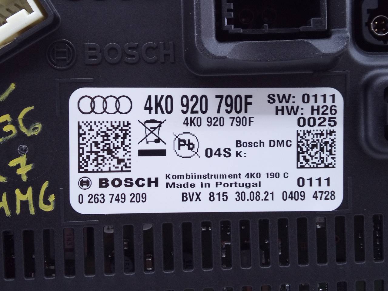 AUDI Q7 4M (2015-2024) Speedometer 4K0920790F, 0263749209, E2-A1-19-2 24360267
