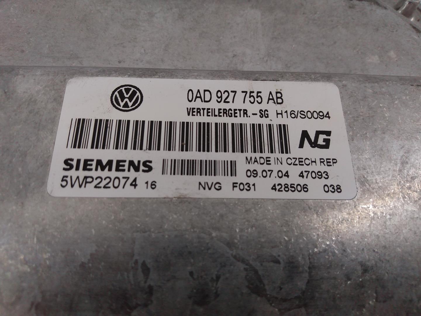 VOLKSWAGEN Touareg 1 generation (2002-2010) Gearbox Control Unit 0AD927755AB, 5WP2207416, E2-A1-20-8 21796583