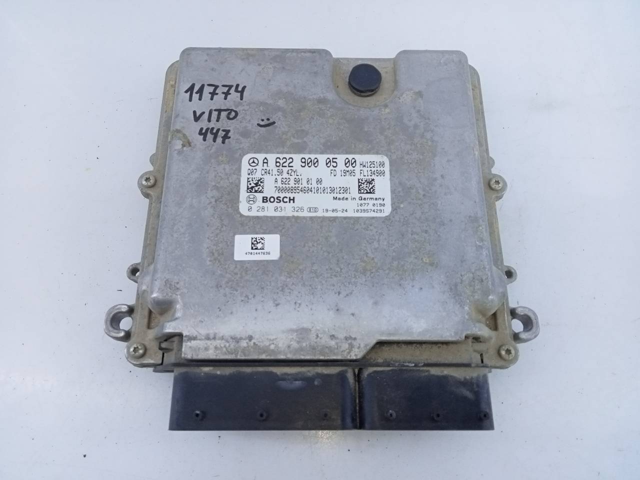 MERCEDES-BENZ Engine Control Unit ECU A6229000500, E3-A1-2-2 24087369