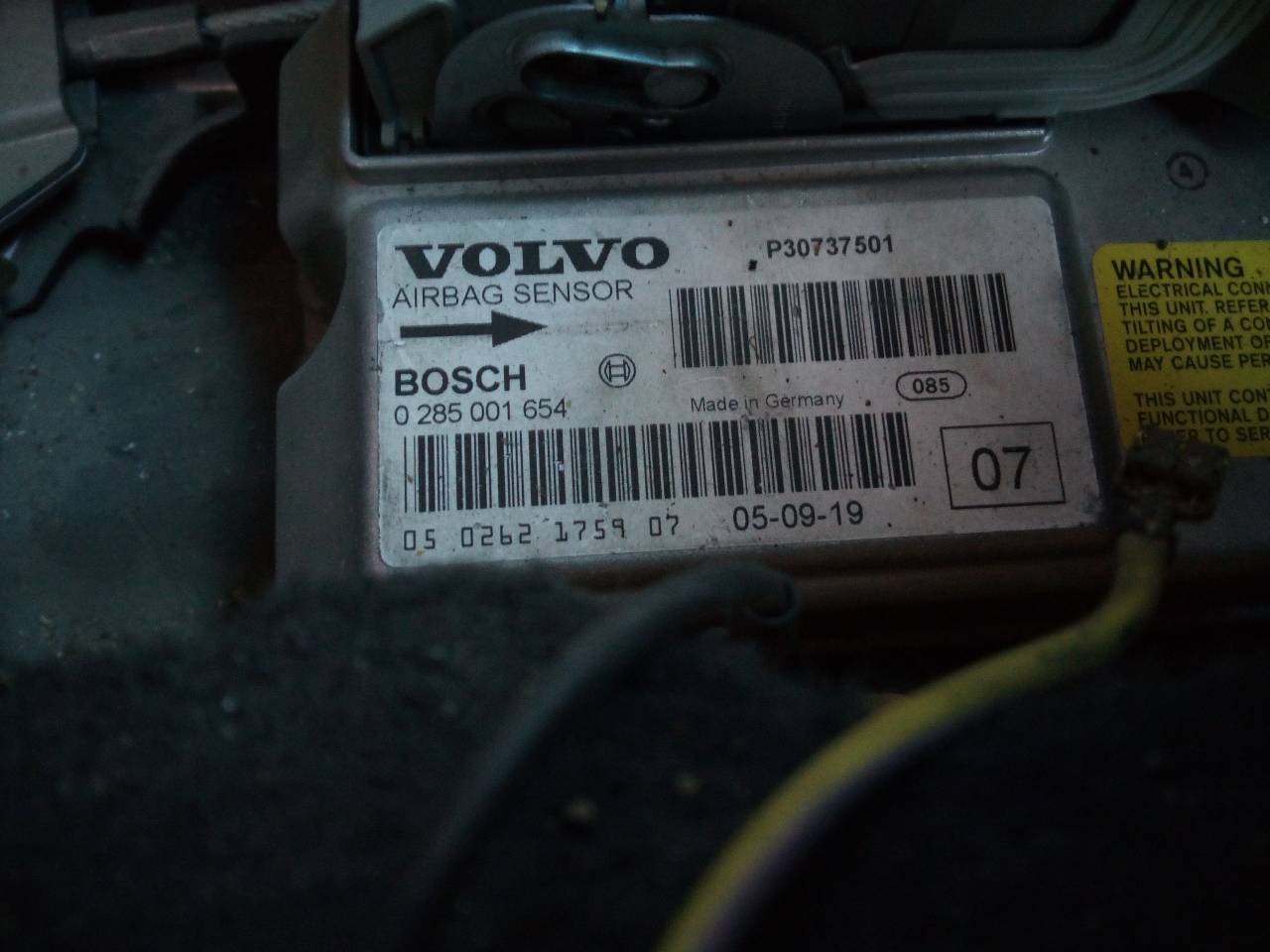VOLVO XC90 1 generation (2002-2014) SRS vezérlőegység P30737501, 0285001654 22603266