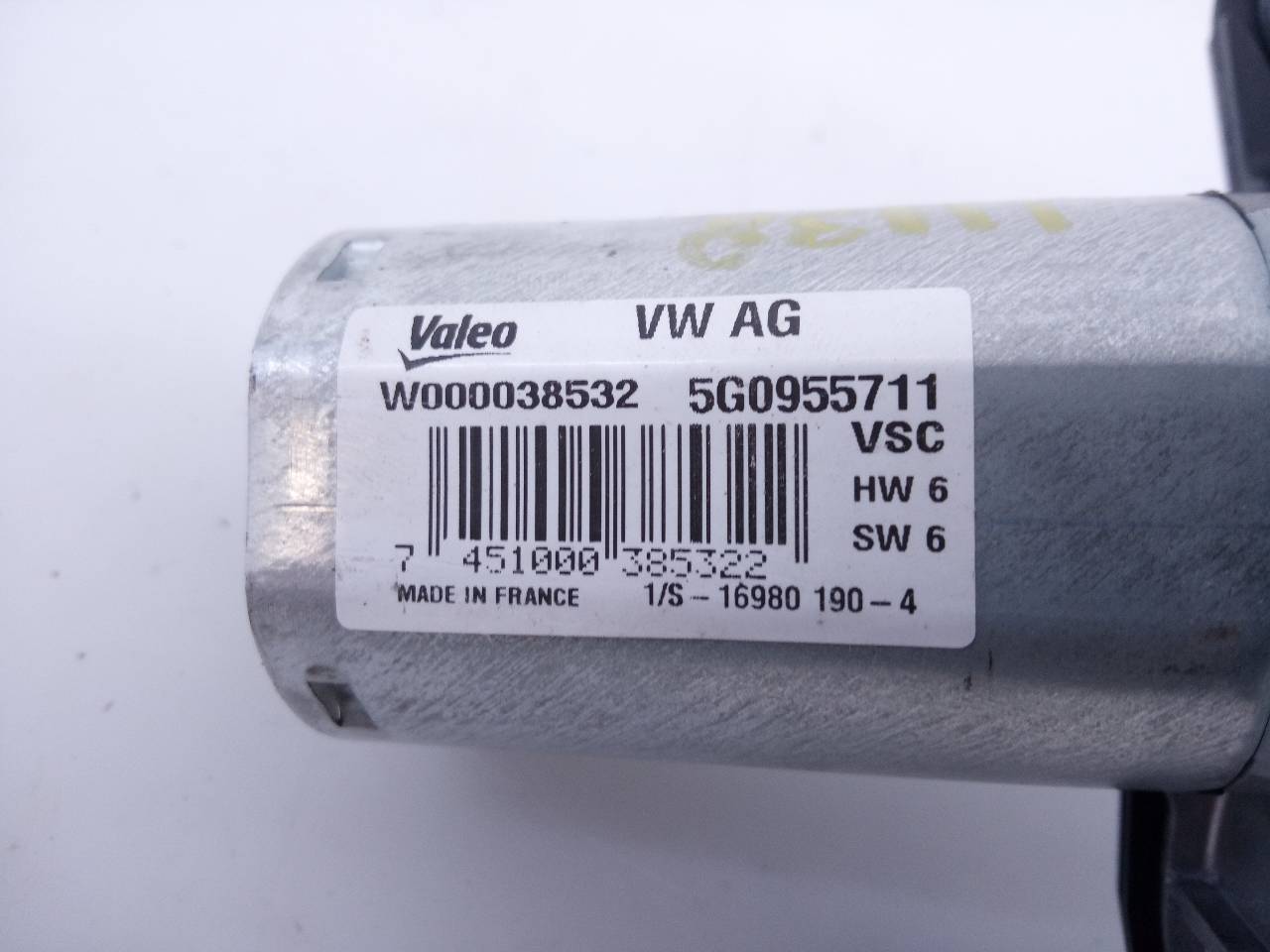 VOLKSWAGEN Variant VII TDI (2014-2024) Moteur d'essuie-glace de hayon 5G0955711, E1-B6-27-1 21579032