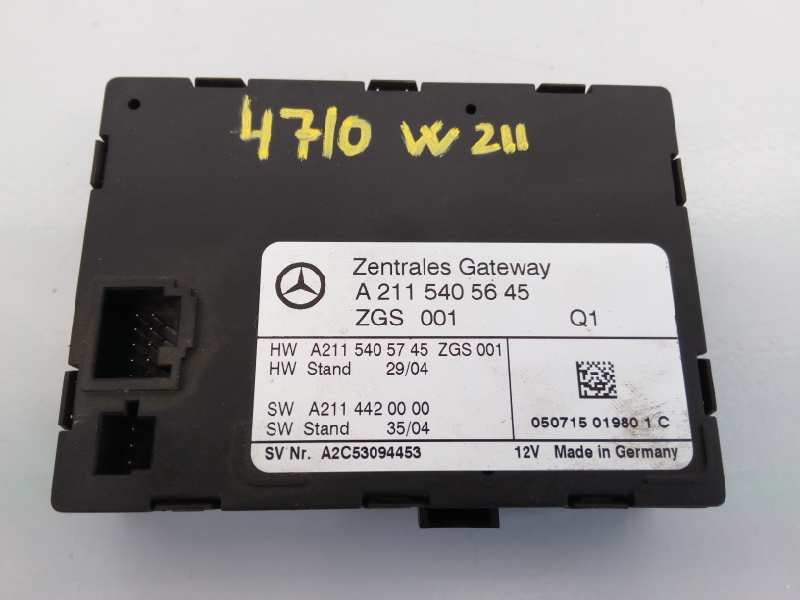 MERCEDES-BENZ E-Class W211/S211 (2002-2009) Other Control Units A2115405645, E1-A2-3-2 18385673