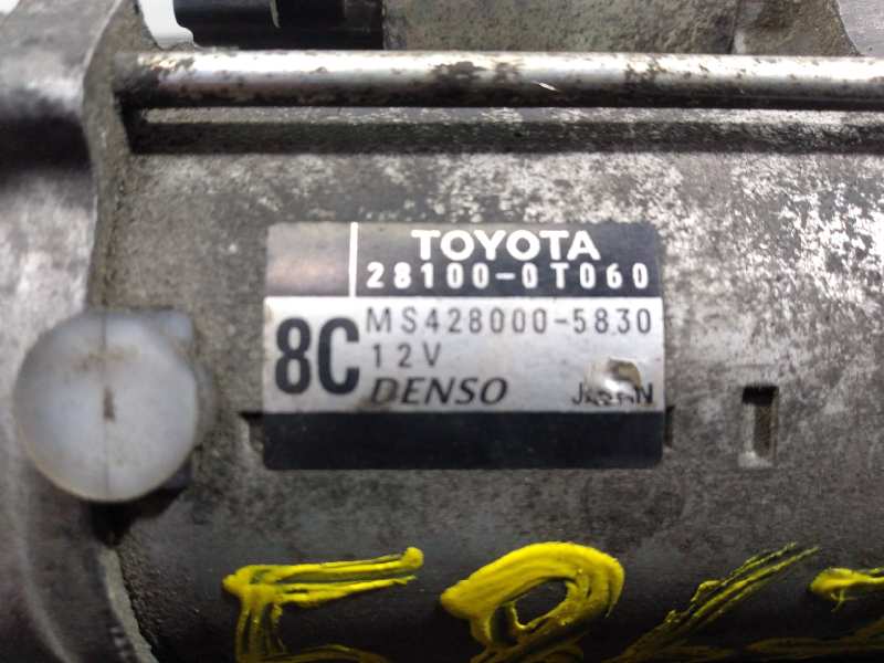 TOYOTA Verso 1 generation (2009-2015) Starter Motor 281000T060, MS4280005830, P3-A10-27-2 18444207