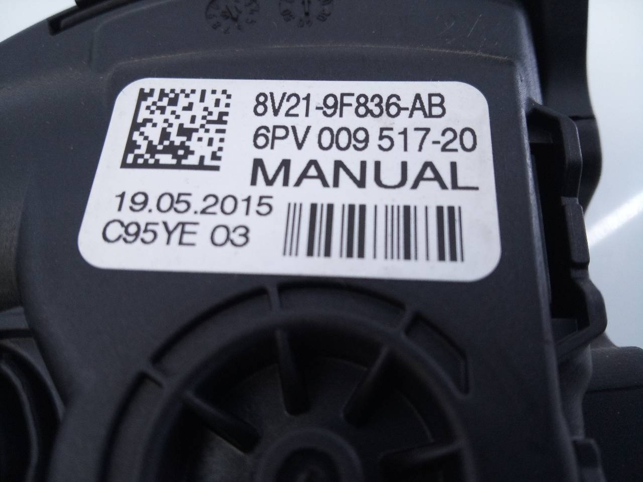 FORD Fiesta 5 generation (2001-2010) Akseleratoriaus (gazo) pedalas 8V219F836AB,6PV00951720,E3-B3-44-4 18709673