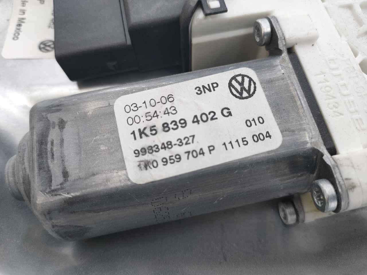 VOLKSWAGEN Jetta 5 generation (2005-2011) Стеклоподъемник задней правой двери 1K5839462G, 1K0959704P, E1-B6-56-1 18674997