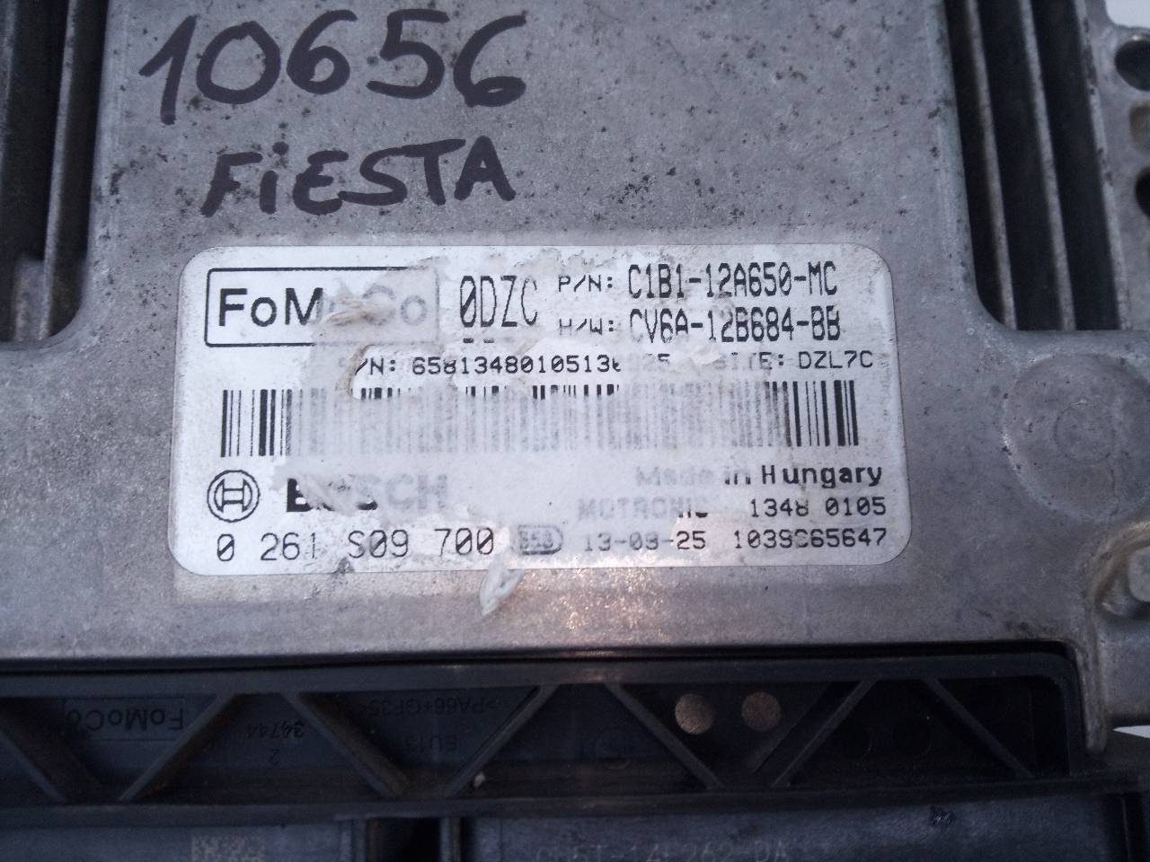 FORD Fiesta 5 generation (2001-2010) Engine Control Unit ECU 0261S09700,C1B112A650MC,E3-B3-30-3 21799661