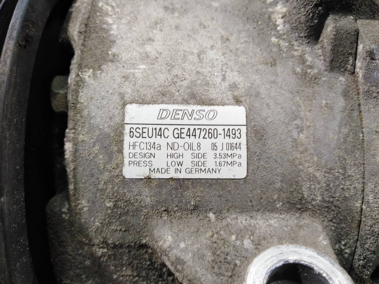 TOYOTA Auris 1 generation (2006-2012) Hасос кондиционера GE4472601493,6SEU14C,P3-B2-9-1 24060505