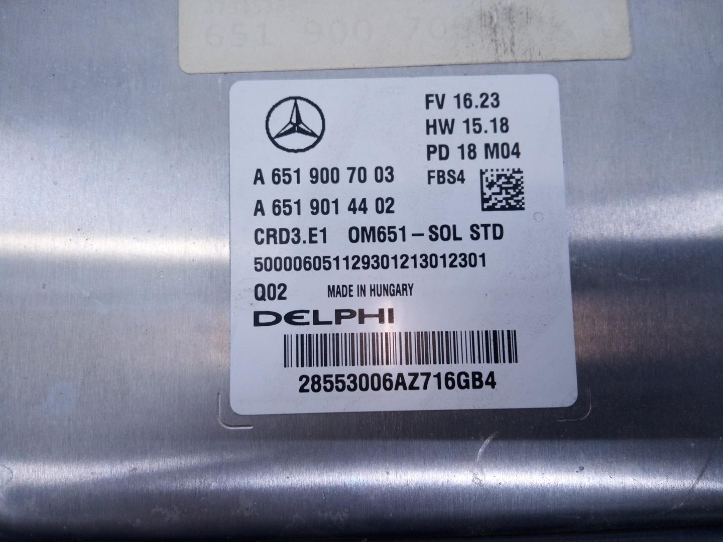 MERCEDES-BENZ B-Class W246 (2011-2020) Motorkontrolenhed ECU A6519007003,A6519014402,E3-A1-5-2 21798569