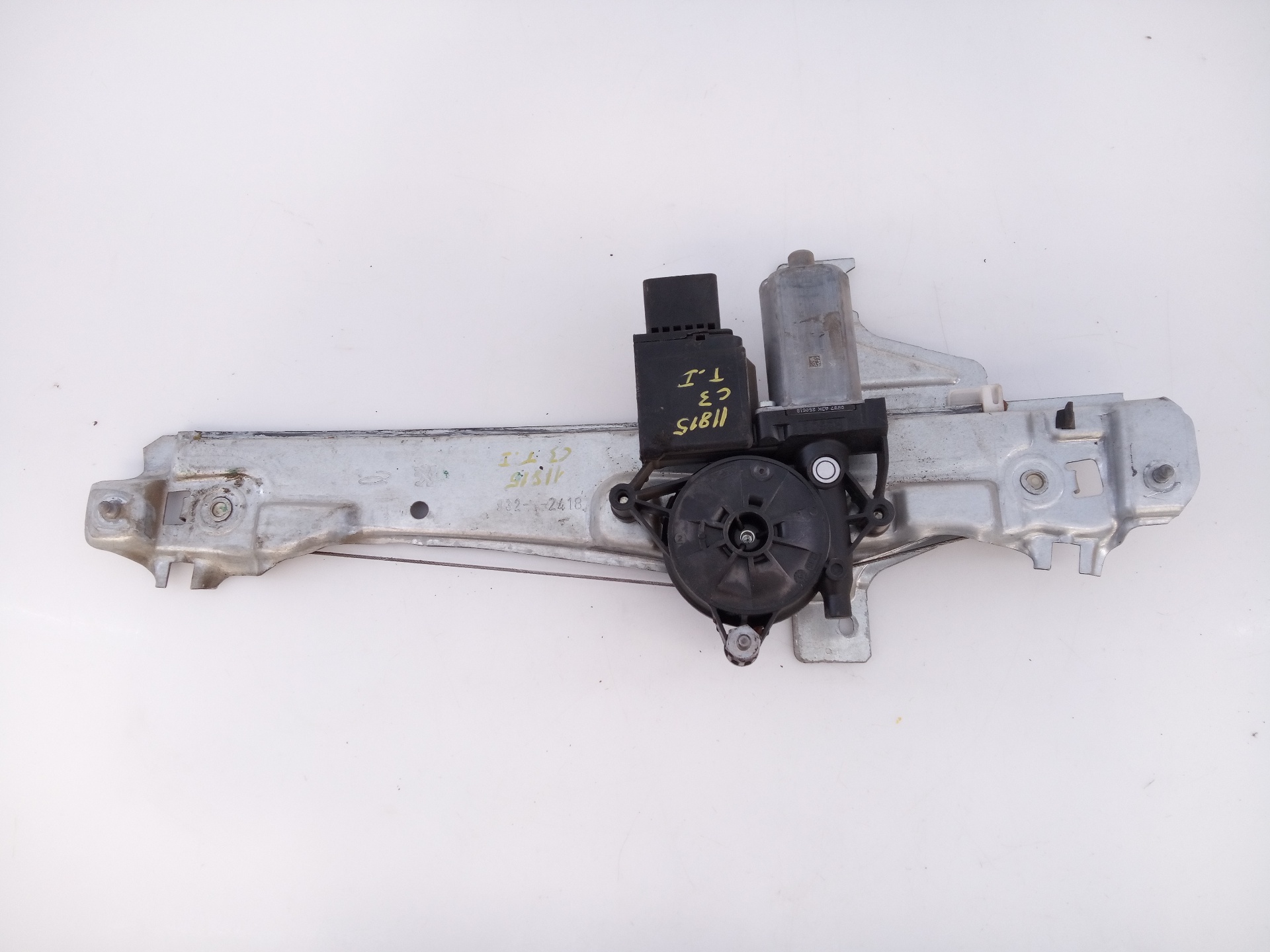 CITROËN C3 2 generation (2009-2016) Rear left door window lifter 9813093680,E1-A4-32-1 23295292