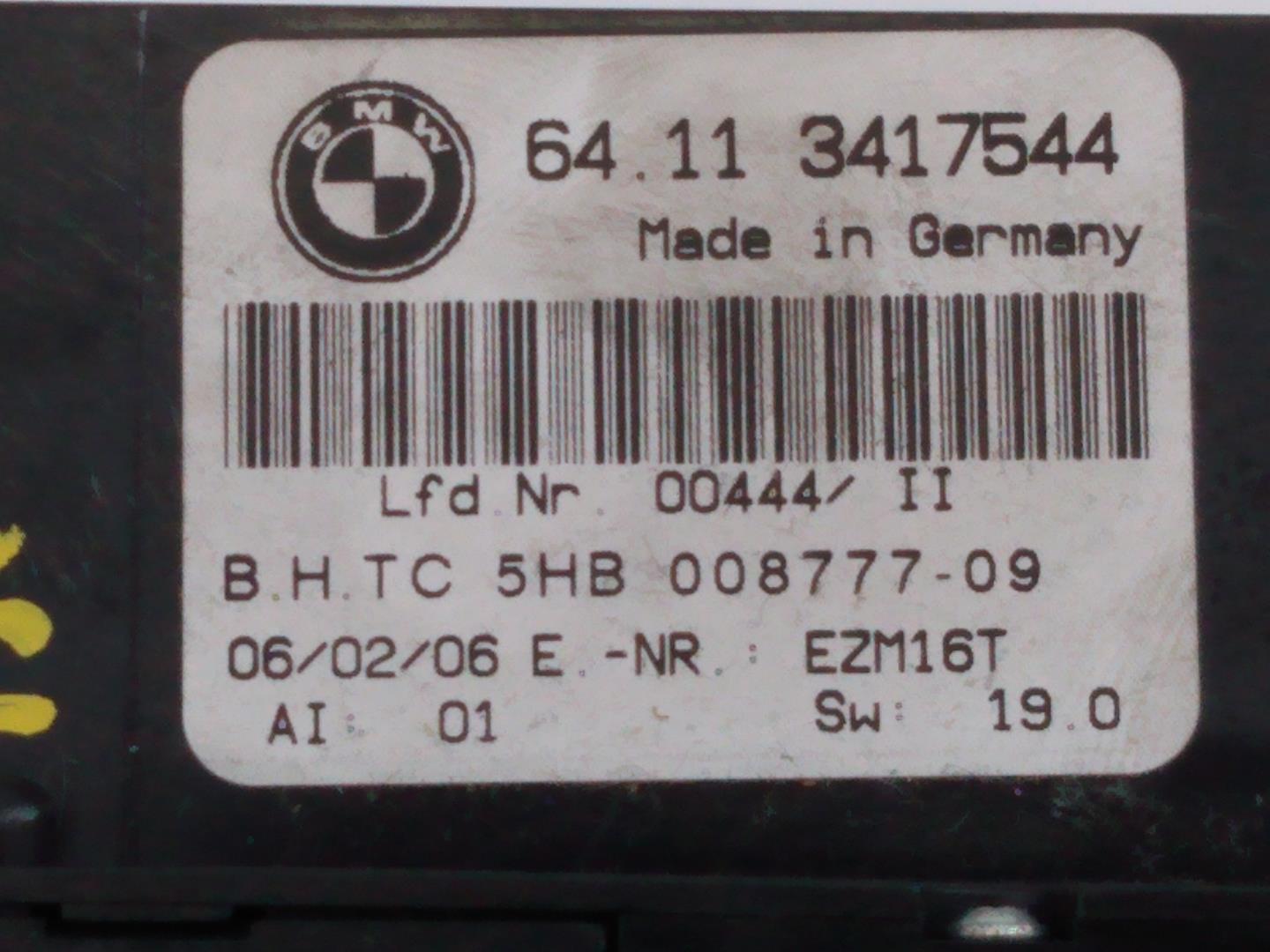 BMW X3 E83 (2003-2010) Klimakontrolenhed 64113417544,5HB00877709,E3-A2-34-1 20953751