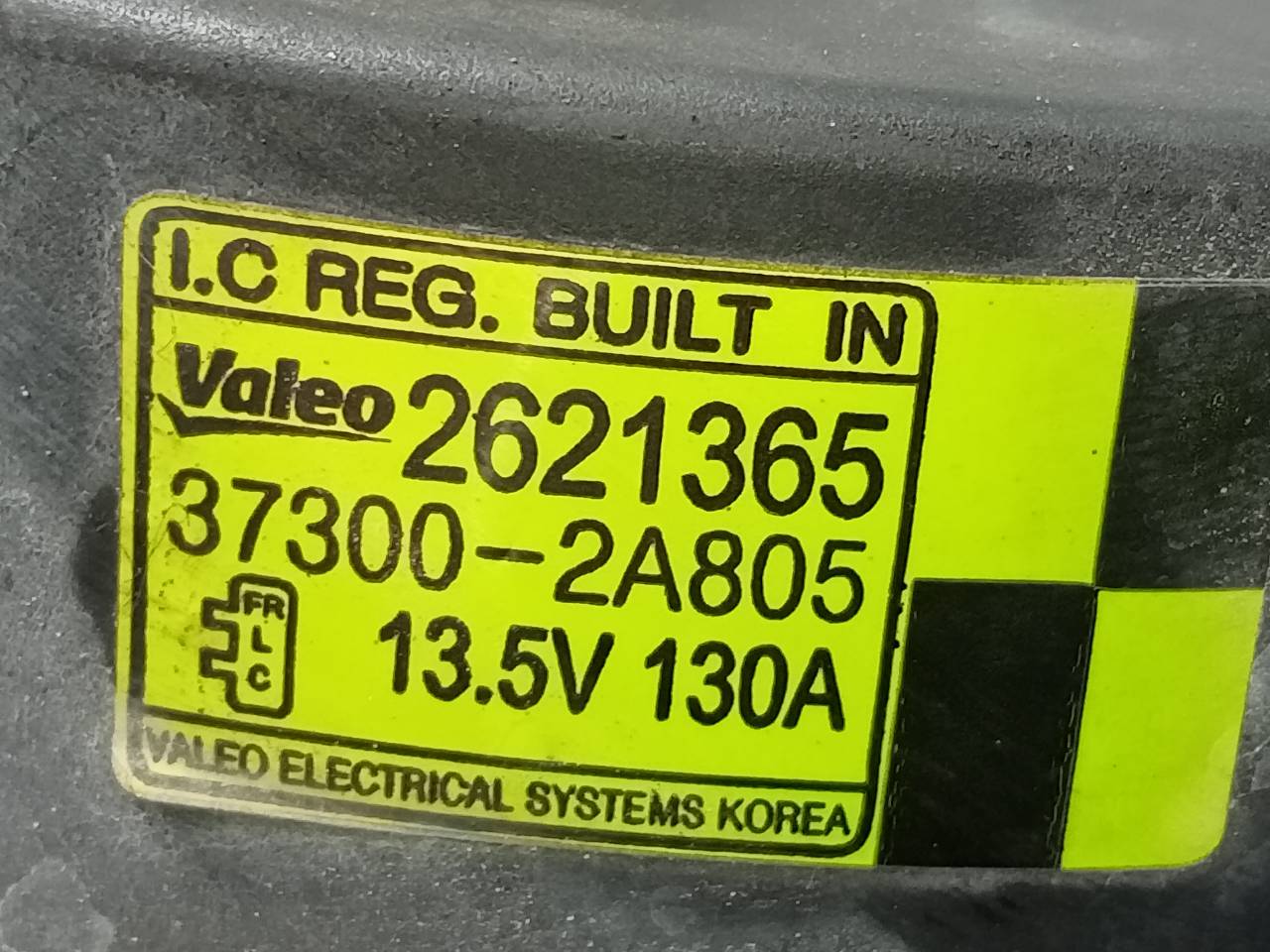 KIA Optima 4 generation (2015-2020) Alternator 373002A805,P3-A5-13-1 21801881