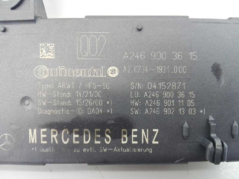 MERCEDES-BENZ GLA-Class X156 (2013-2020) Kiti valdymo blokai A2469003615, A2C7341931000, E3-A1-5-2 18446815