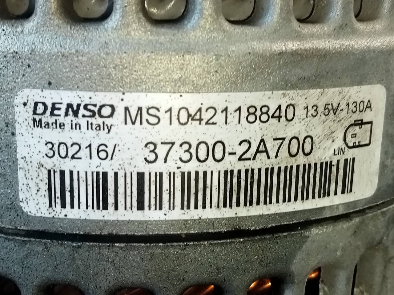 HYUNDAI i30 GD (2 generation) (2012-2017) Alternator 373002A700,MS1042118840,P3-B5-2-1 24085182