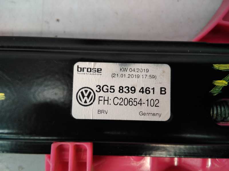 VOLKSWAGEN Passat B8 (2014-2023) Rear left door window lifter 3G5839461B, 5Q4959812H, E1-B6-54-2 18575367