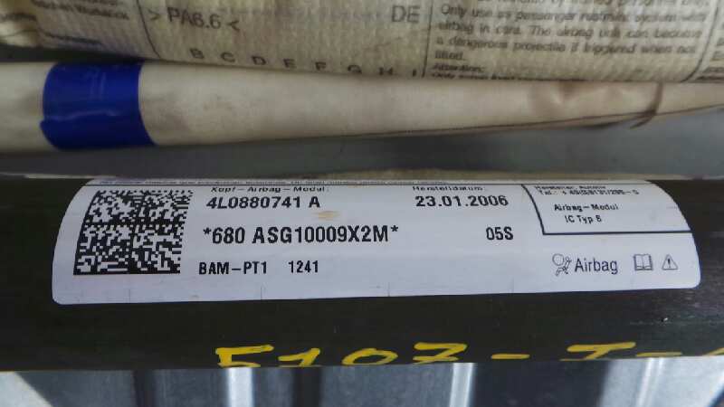 FORD USA Q7 4L (2005-2015) Left Side Roof Airbag SRS 4L0880741A,E1-B6-7-4 18402487