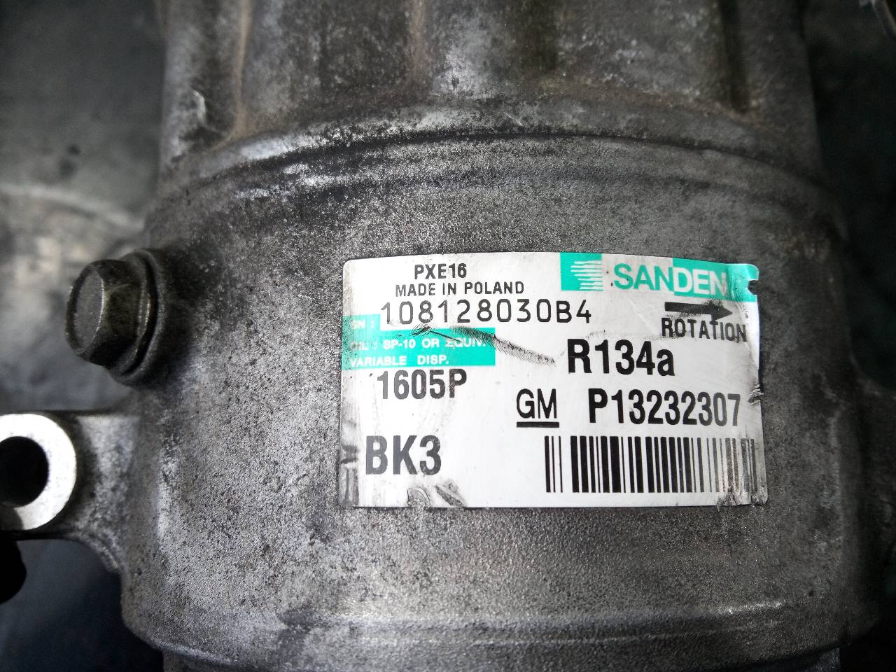 OPEL Insignia A (2008-2016) Air Condition Pump P13232307, 10812803084, P3-B3-18-2 18761488