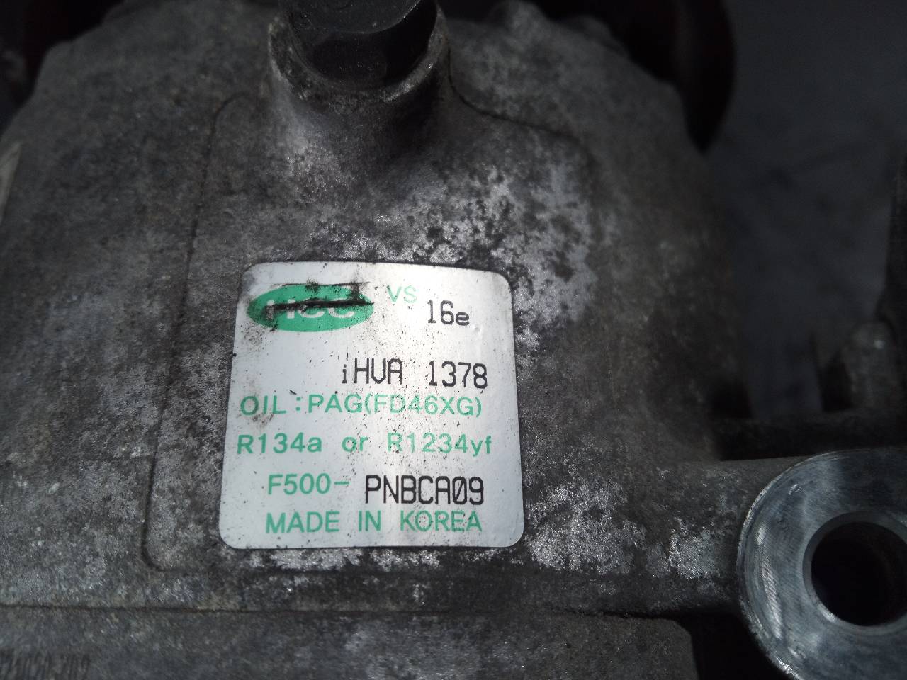 KIA Carens 3 generation (RP) (2013-2019) Air Condition Pump F500PNBCA09,R1234YF,P3-B2-7-1 21802269