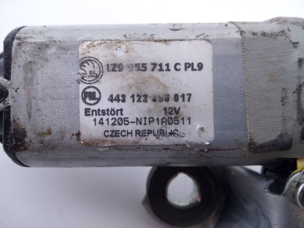 SKODA Octavia 2 generation (2004-2013) Tailgate  Window Wiper Motor 1Z9955711C, 443122336017, E1-A5-39-1 20966980