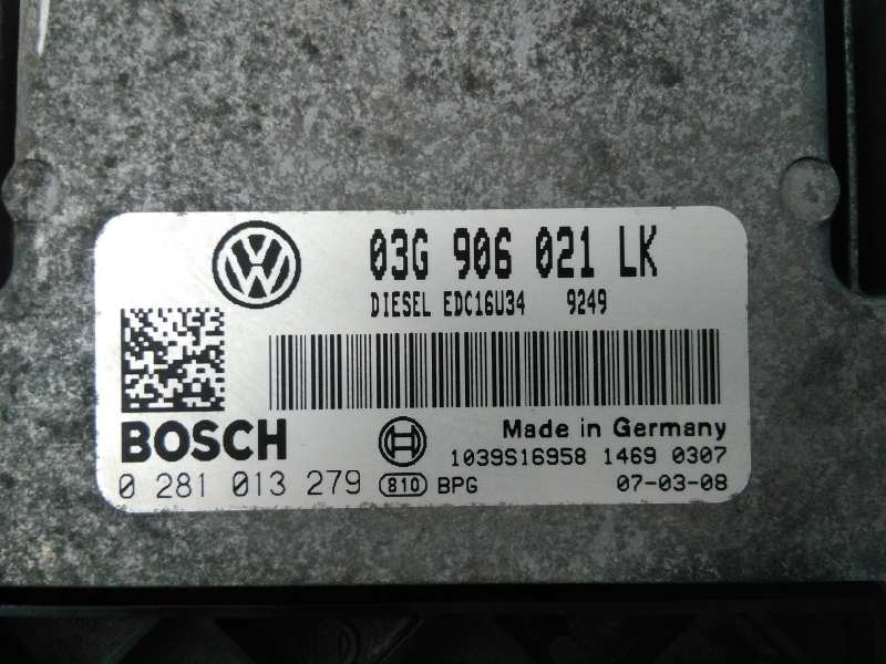 SEAT Leon 2 generation (2005-2012) Engine Control Unit ECU 03G906021LK, 0281013279, E2-A1-20-4 18485228