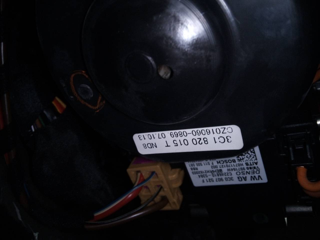 VOLKSWAGEN Passat B7 (2010-2015) Heater Blower Fan 3C0907521F 18728898