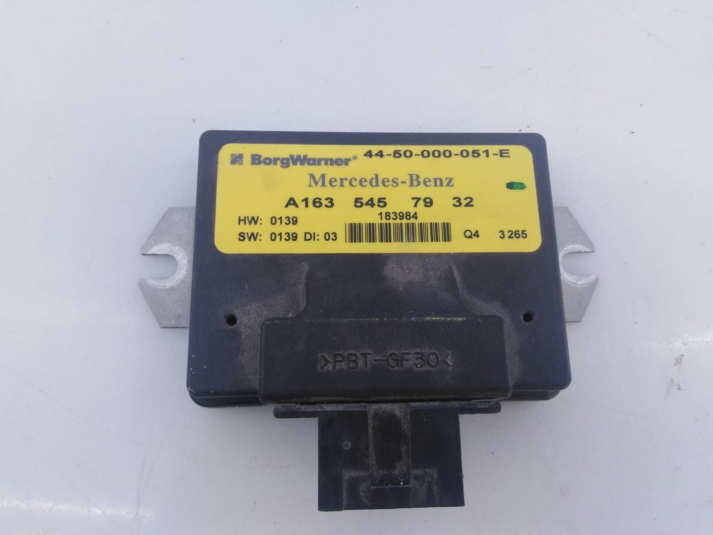 MERCEDES-BENZ M-Class W163 (1997-2005) Iné riadiace jednotky A1635457932, E3-B4-43-3 18736251
