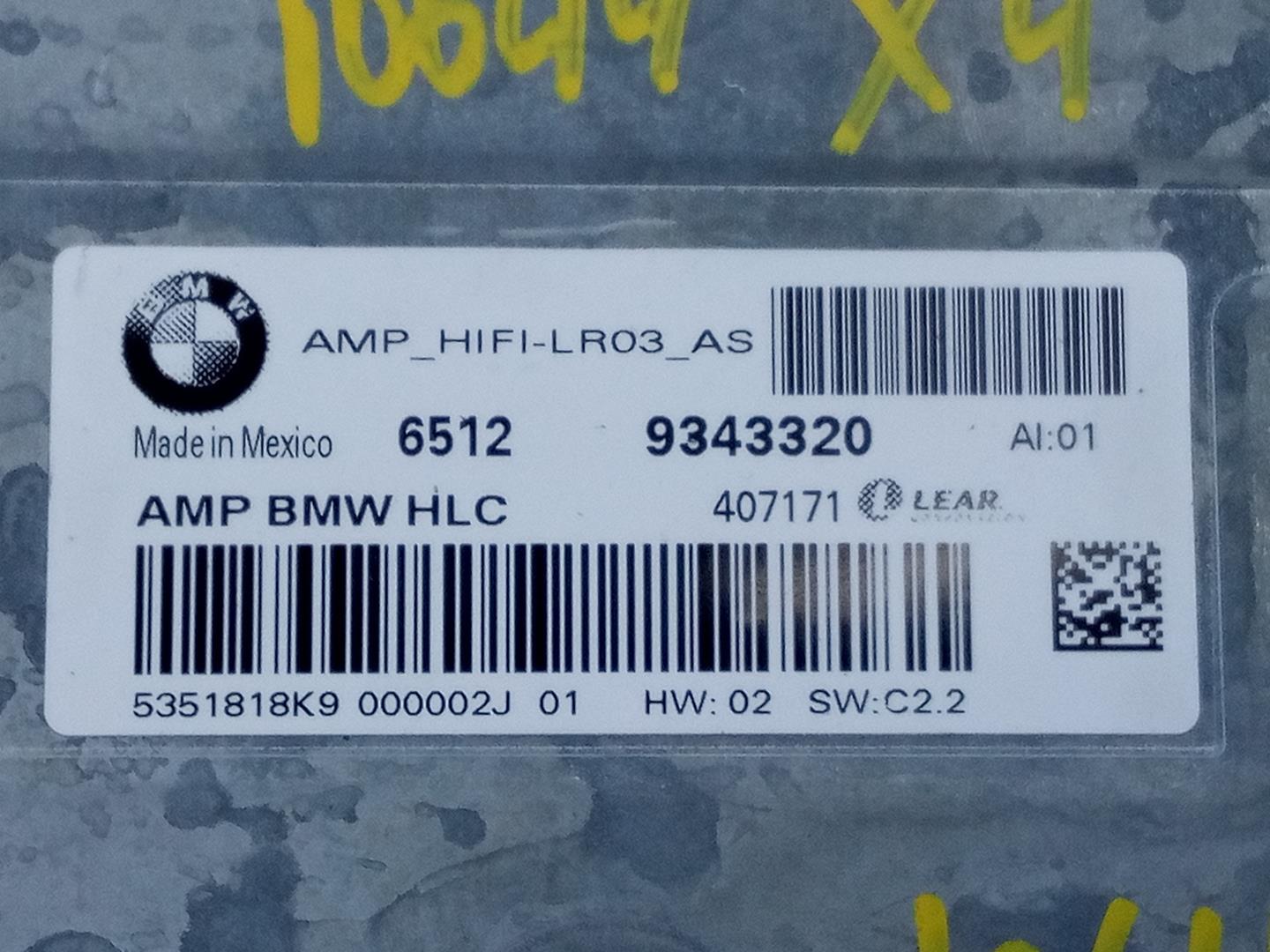 BMW X4 F26 (2014-2018) Garso stiprintuvas 65129343320, E3-A2-36-4 23297656