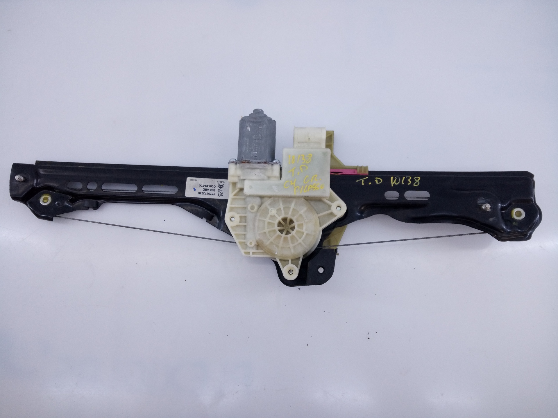 CITROËN C4 Picasso 2 generation (2013-2018) Rear Right Door Window Regulator 9676172380, E1-A4-16-1 24047104