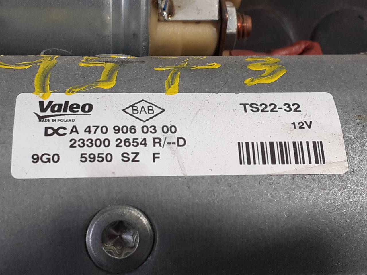 RENAULT Master 3 generation (2010-2023) Starter Motor A4709060300,233002654R,P3-B7-4-3 24388899