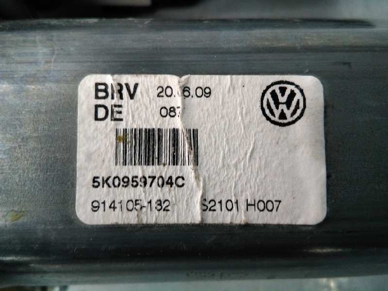 VOLKSWAGEN Golf 6 generation (2008-2015) Galinių dešinių durų stiklo pakelėjo varikliukas 5K0959704C, 997756102, E1-B6-44-4 18352656