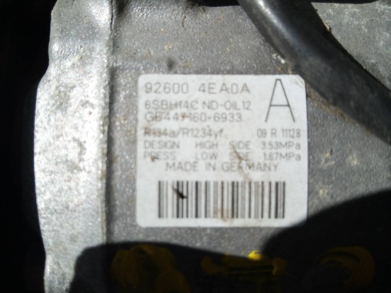 NISSAN Qashqai 2 generation (2013-2023) Air Condition Pump 926004EA0A, P3-A3-7-1 18765589