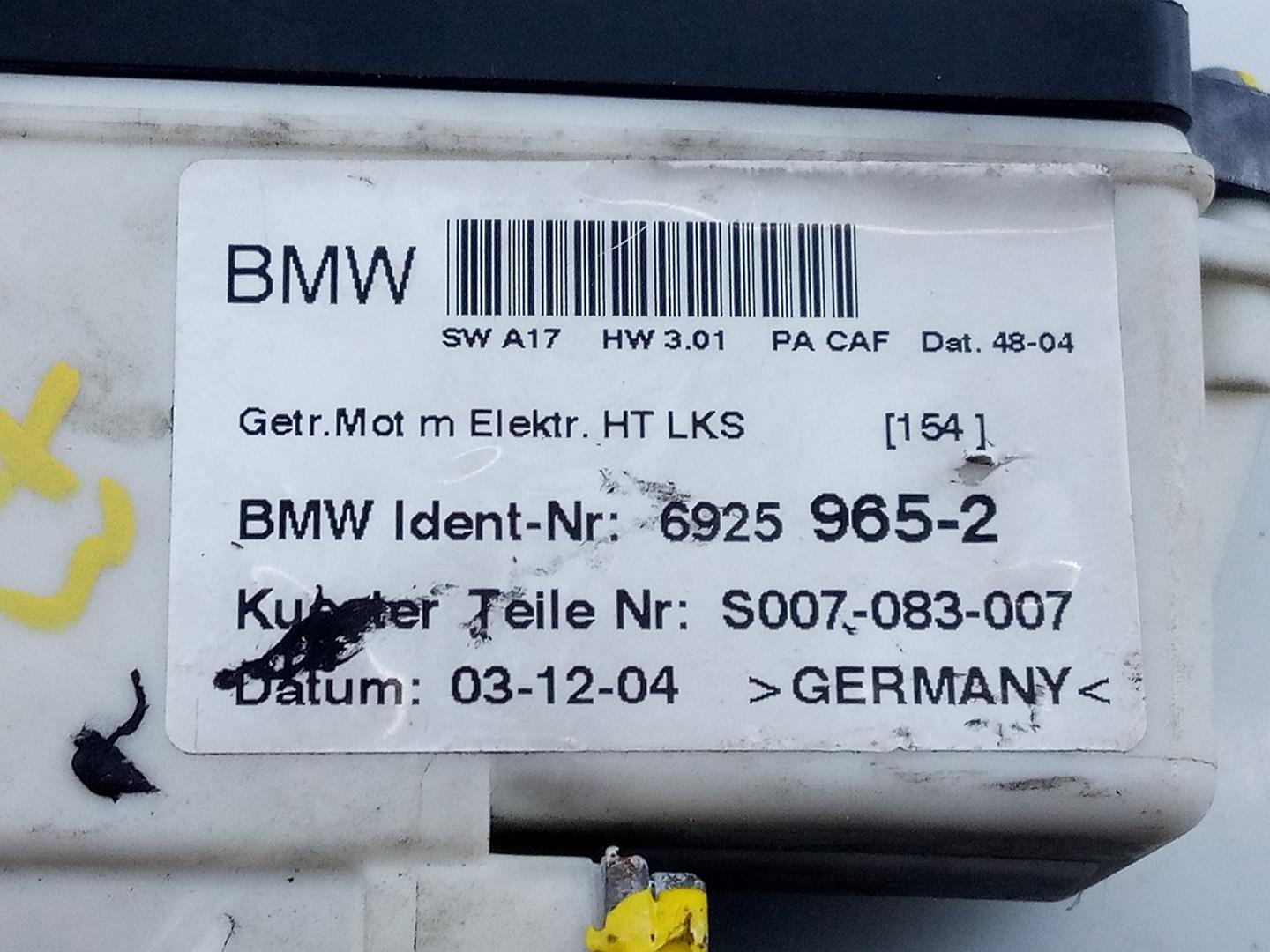 BMW X3 E83 (2003-2010) Galinių kairių durų stiklo pakelėjo varikliukas 69259652, 0130822237, E1-A3-52-2 21828232