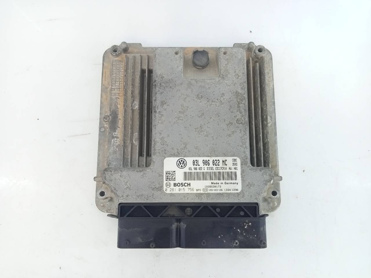 VOLKSWAGEN Golf 6 generation (2008-2015) Engine Control Unit ECU 03L906023MC, 0281015756, E2-A1-40-2 21821065