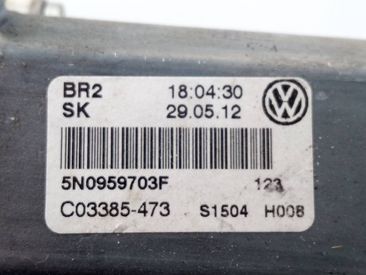 VOLKSWAGEN Tiguan 1 generation (2007-2017) Moteur de commande de vitre de porte arrière gauche 5N0959703F,E2-A1-20-1 20962761