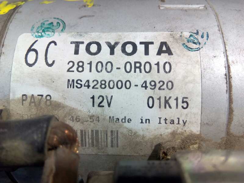 TOYOTA RAV4 2 generation (XA20) (2000-2006) Starteris 281000R010,P3-A10-7-2 18351488