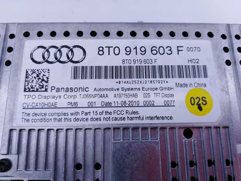 AUDI A5 8T (2007-2016) Music Player Without GPS 8T1057186P, E2-A1-4-1 18650173