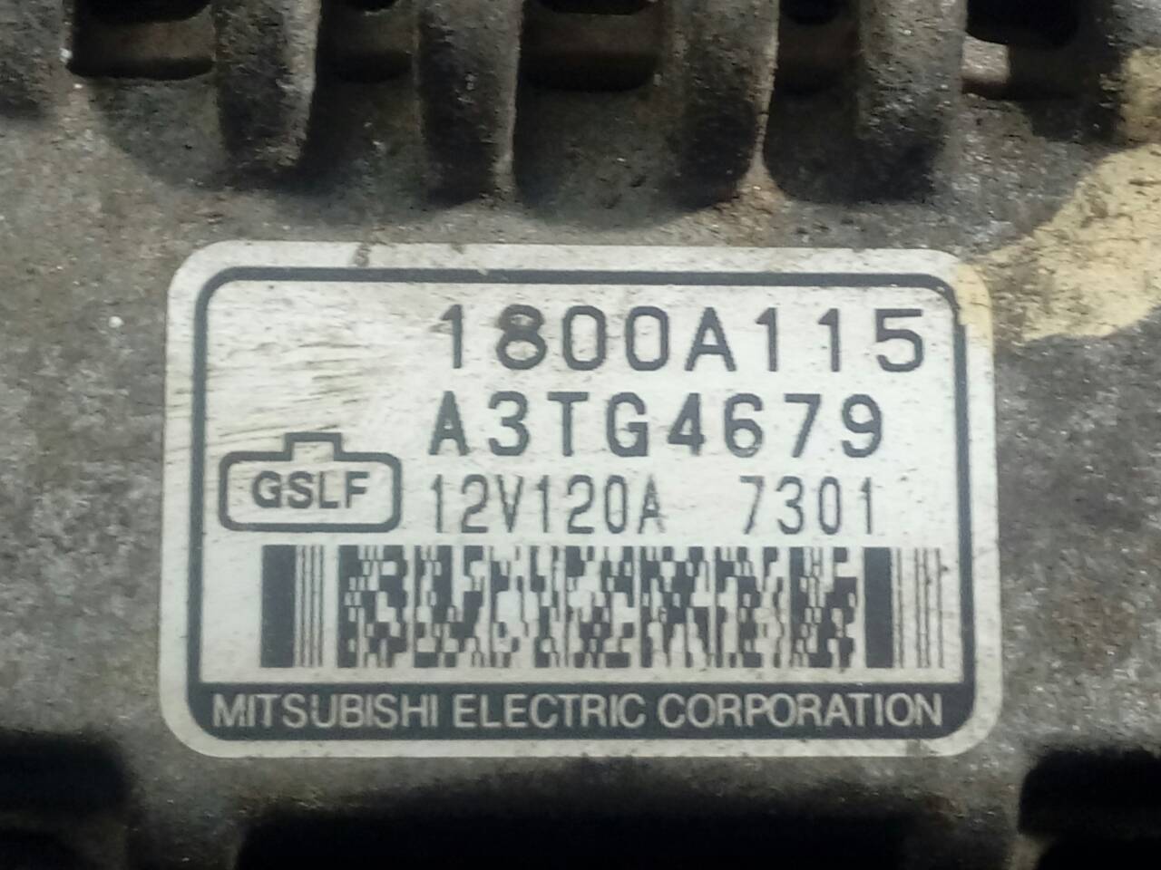 MITSUBISHI Pajero 4 generation (2006-2023) Alternator 1800A115,P3-A4-10-4,A3TG4679 18667375