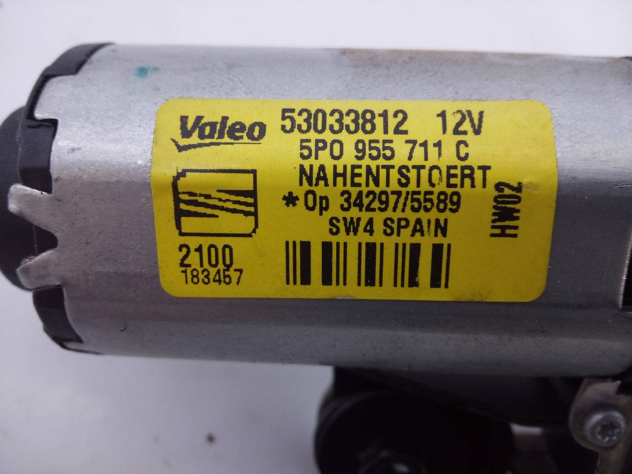 SEAT Toledo 3 generation (2004-2010) Tailgate  Window Wiper Motor 5P0955711C, 53033812, E1-A5-47-1 18661620