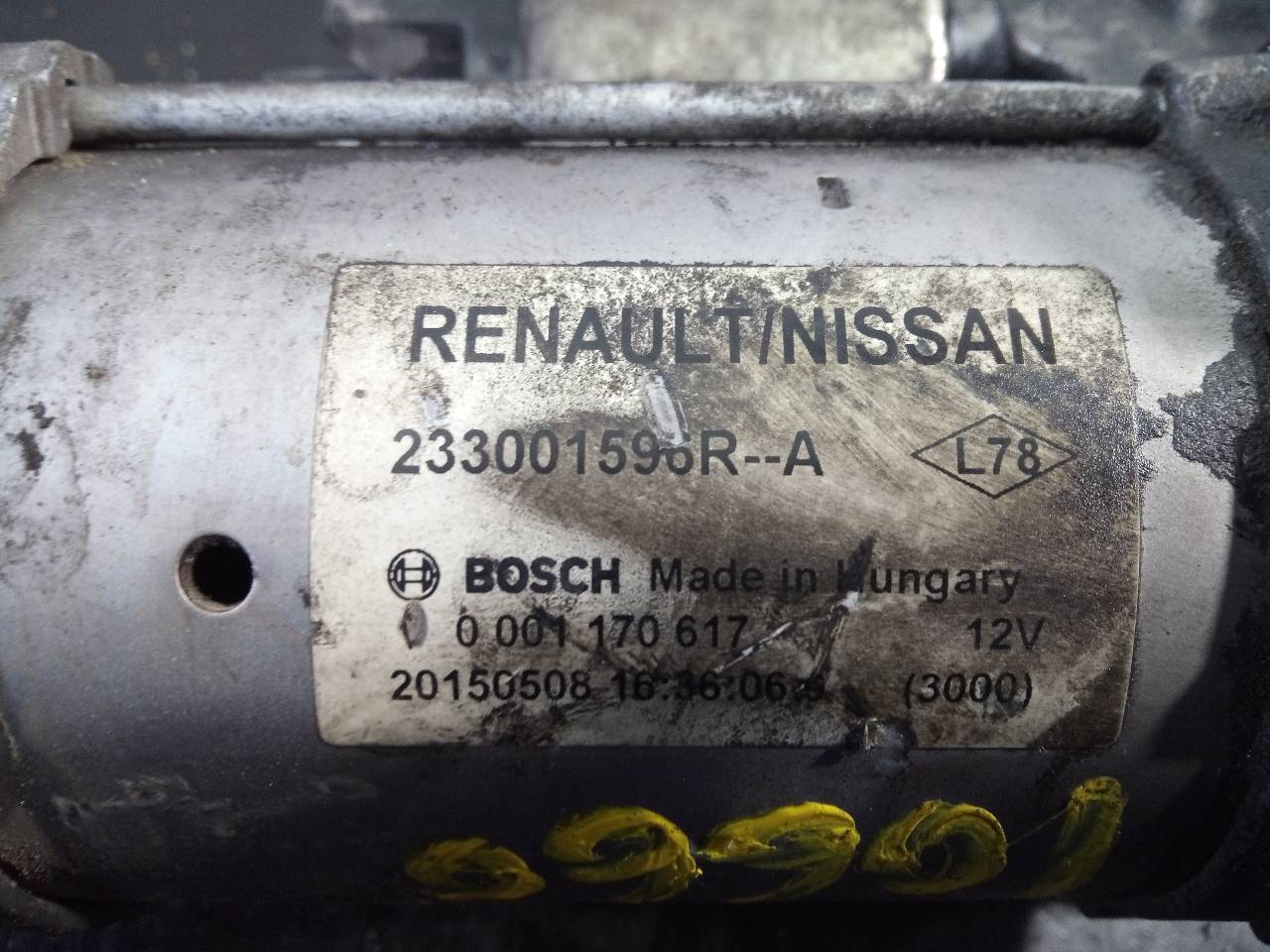 NISSAN Qashqai 2 generation (2013-2023) Starter Motor 233001596RA,P3-A10-27-1 20961106