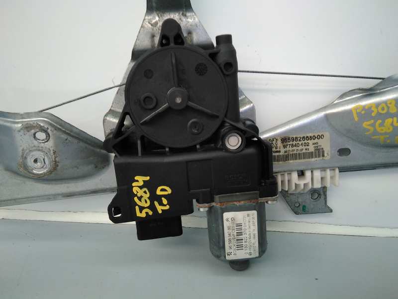 VOLKSWAGEN 308 T7 (2007-2015) Rear Right Door Window Regulator 0130822370, 965982668000, E1-A4-22-1 18428140