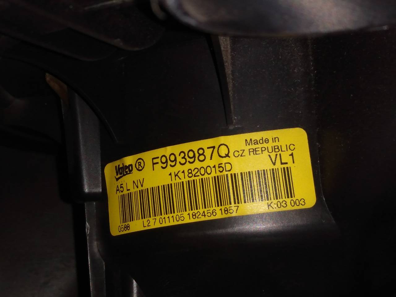 CHEVROLET Leon 2 generation (2005-2012) Sildītāja ventilators 1K1820015D 20957452