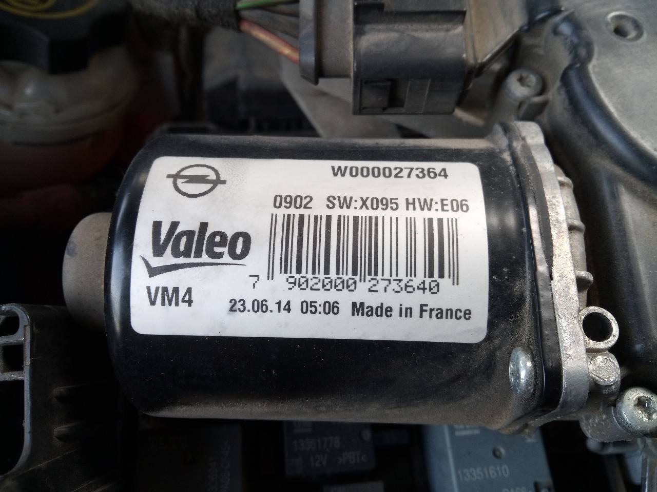 OPEL Zafira C (2012-2016) Mécanisme d'essuie-glace avant W000027364 20968662