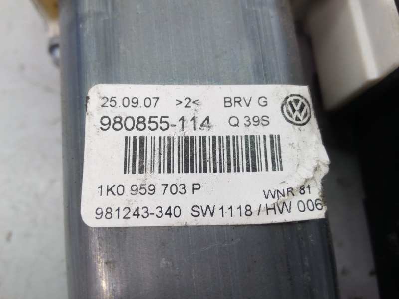 VOLKSWAGEN Passat B6 (2005-2010) Motor de control geam ușa  stânga spate 1K0959703P, E1-B6-34-1 18378688