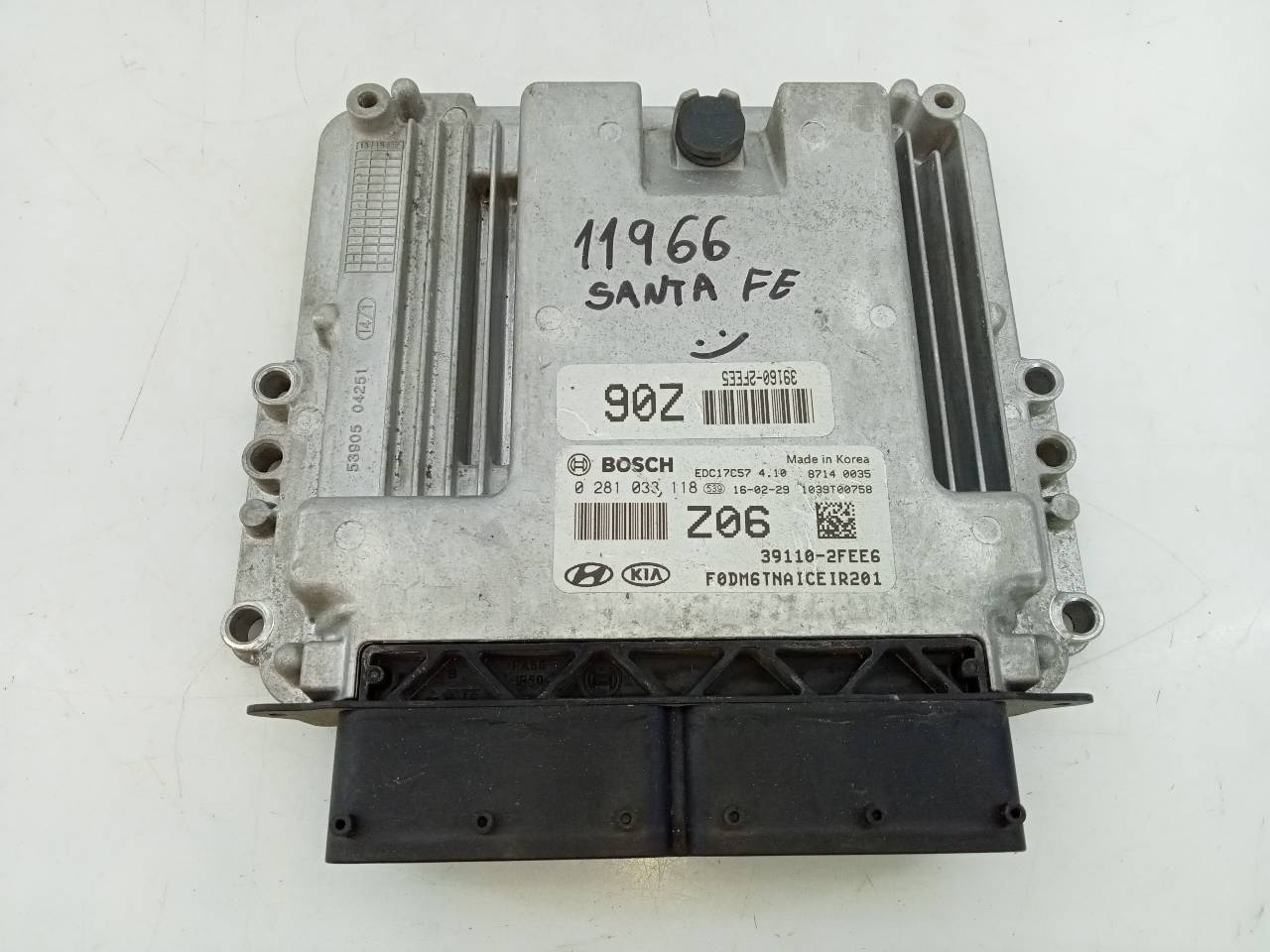 HYUNDAI Santa Fe SM (2000-2013) Engine Control Unit ECU 391102FEE6,0281033118,E3-A3-45-2 26269434