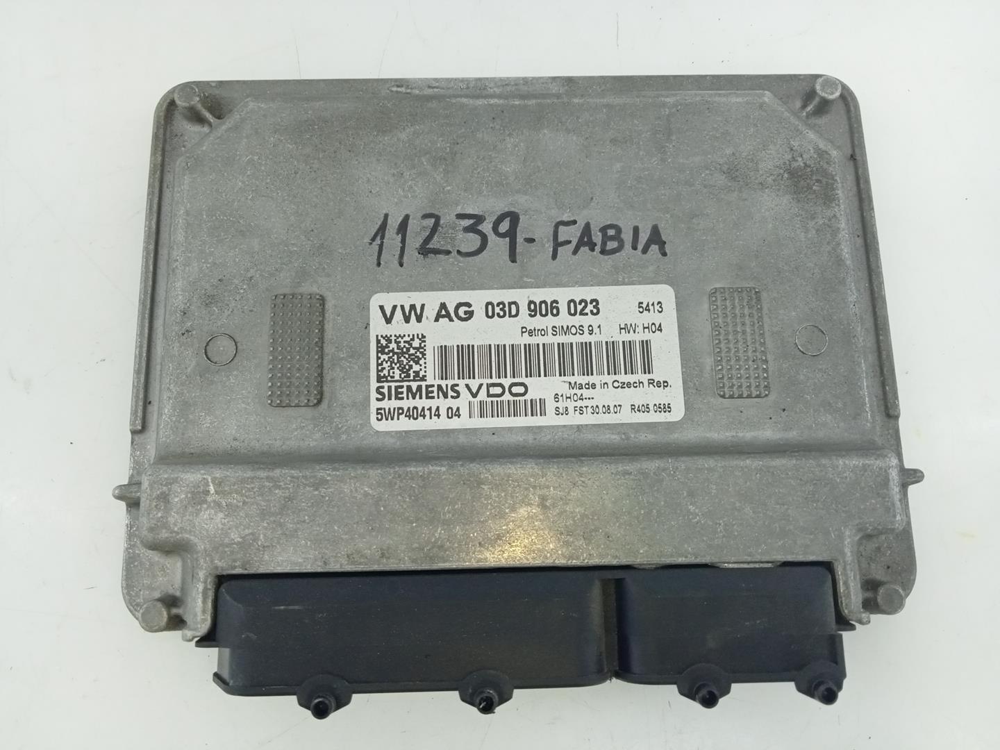 SKODA Fabia 6Y (1999-2007) Engine Control Unit ECU 03D906023, 5WP4041404, E2-A1-39-3 18779110