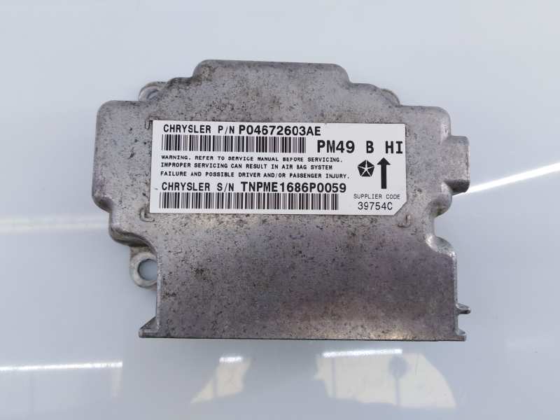 DODGE Caliber 1 generation (2006-2013) SRS Control Unit 04672603AE,1686P0059,E3-B6-2-2 18642058