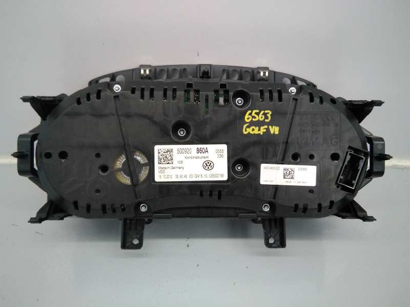 VOLKSWAGEN Golf 7 generation (2012-2024) Speedometer 5G0920860A, A2C53427456, E2-A1-12-1 18501227