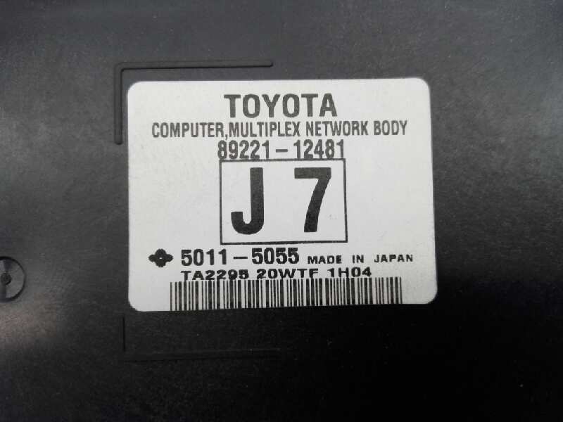 TOYOTA Auris 1 generation (2006-2012) Andra styrenheter 8922112481, E3-B2-8-3 24483850