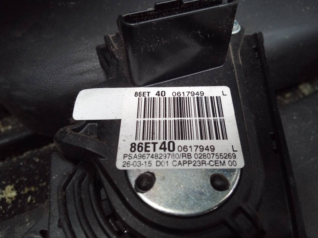 CITROËN C4 Picasso 2 generation (2013-2018) Gaspedal 9674829780,86ET40 24072743